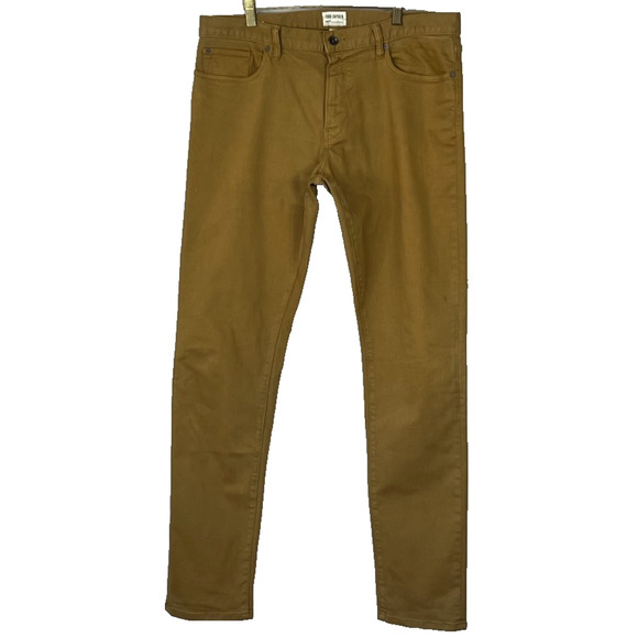 Todd Snyder Pants Mens Sz 34x34 Brown Stretch 5-Pocket Chino Slim Fit